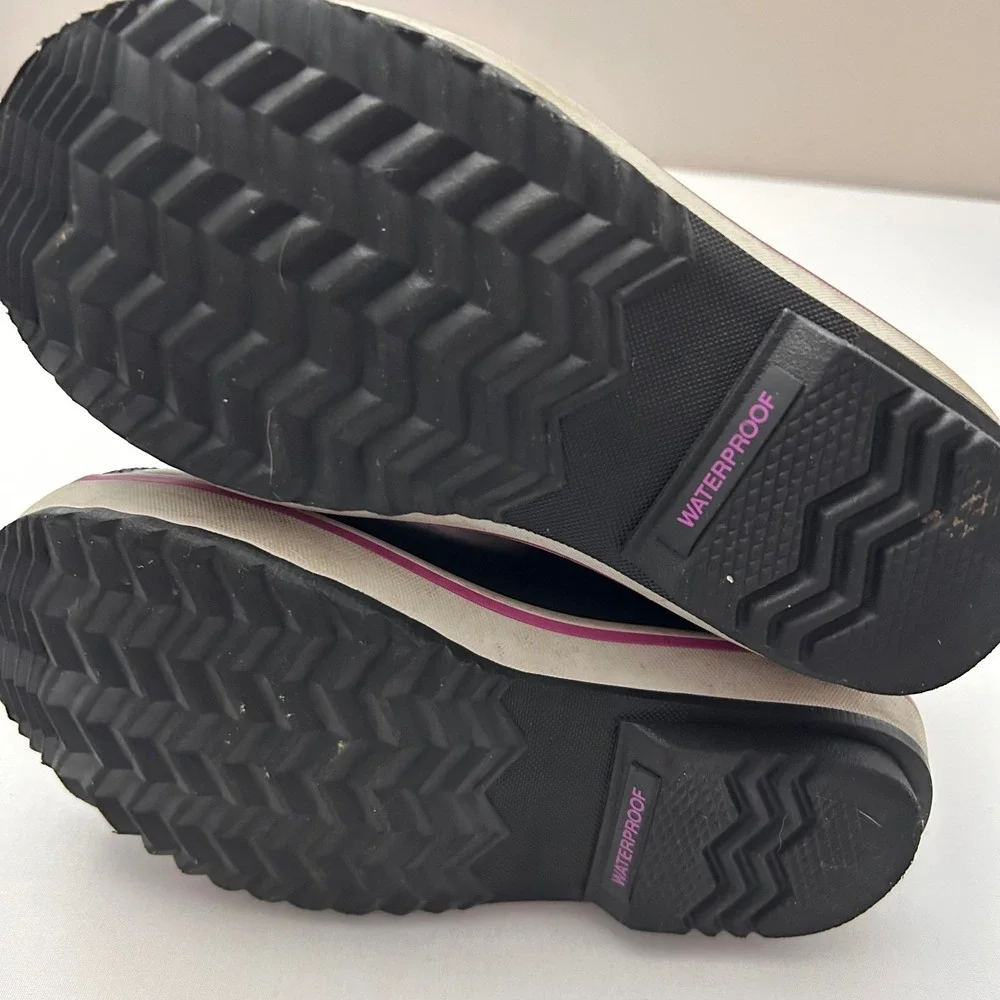 Sorel Snow Boots Girls Size 3 Purple Pink Waterproof‎ Fur Lined Lace-Up Winter